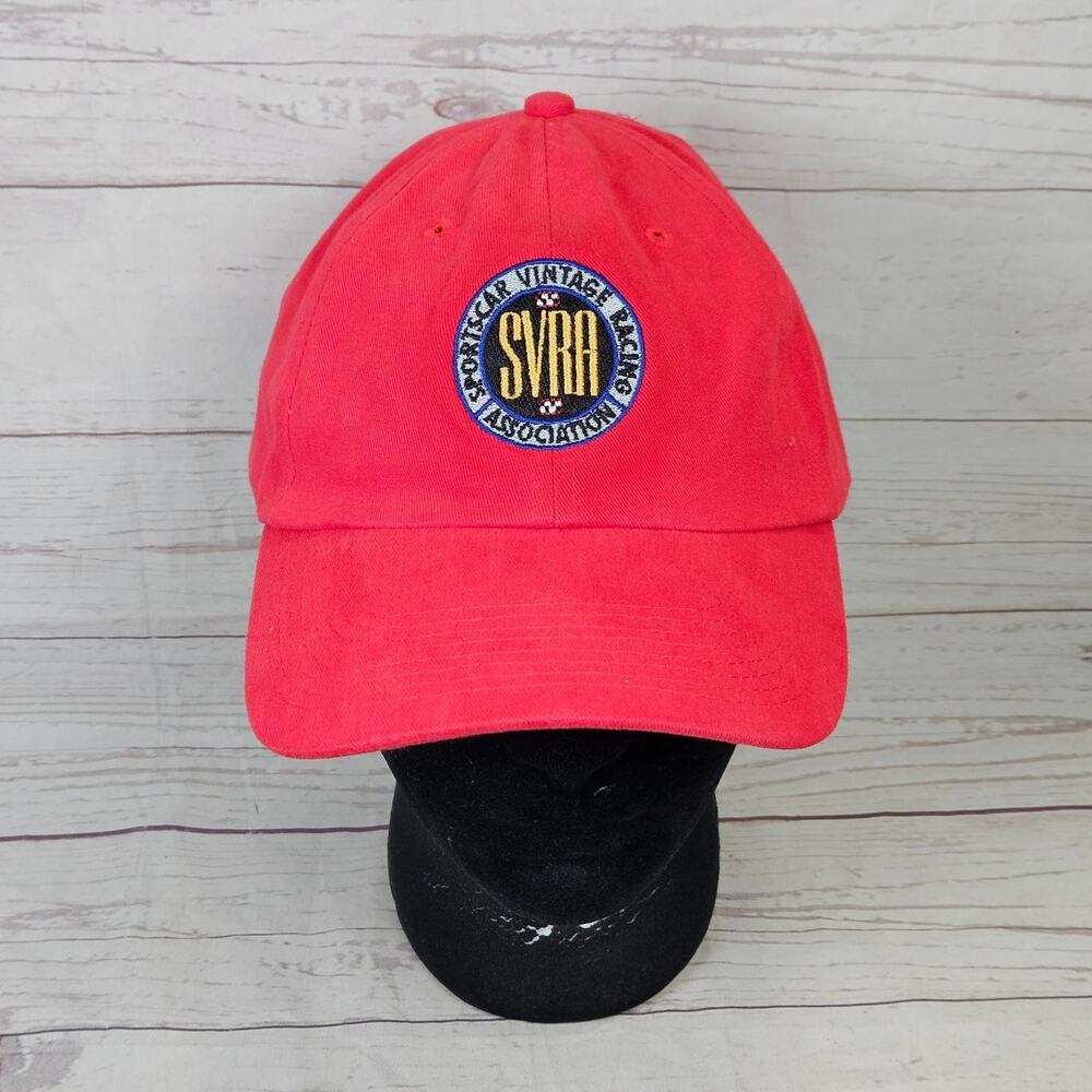 SVRA SportsCar Vintage Racing Association Fahrenheit Red Baseball Cap Adjustable